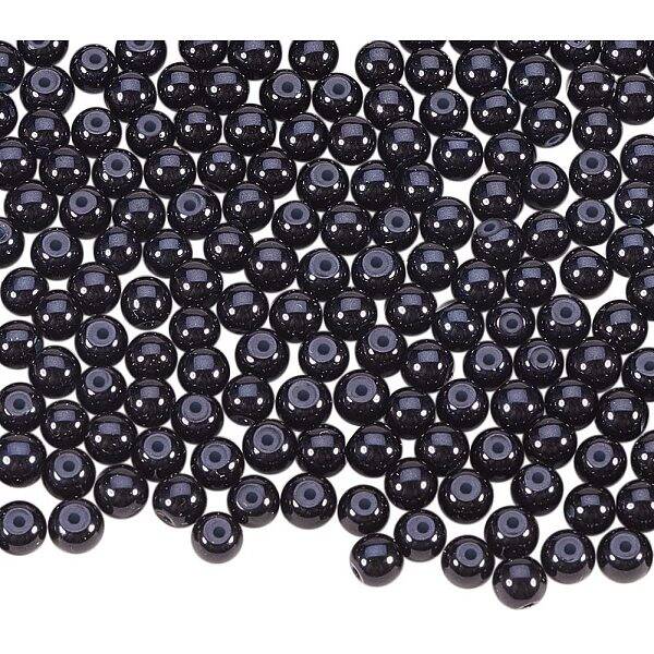 Pearlized Eco-Friendly Dyed Glass Pearl Round Bead
