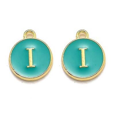 Golden Plated Alloy Enamel Charms
