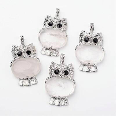 Natural Quartz Crystal Pendants