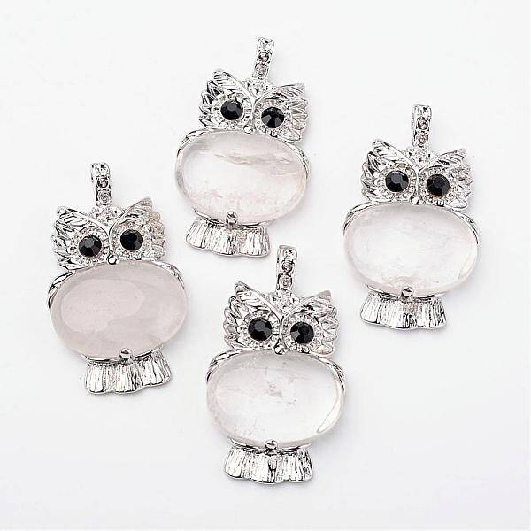 Natural Quartz Crystal Pendants