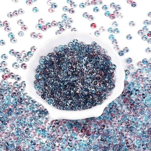 Spray Painted Transparent Glass Seed Beads