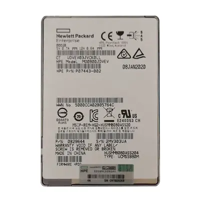 P07443-002 HP 800GB SAS 12Gb/s Write Intensive 2.5-inch Solid State Drive