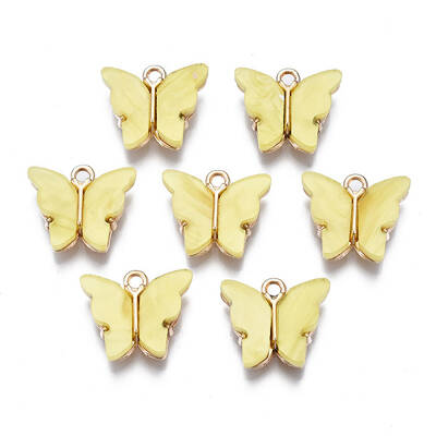 Alloy Acrylic Pendants