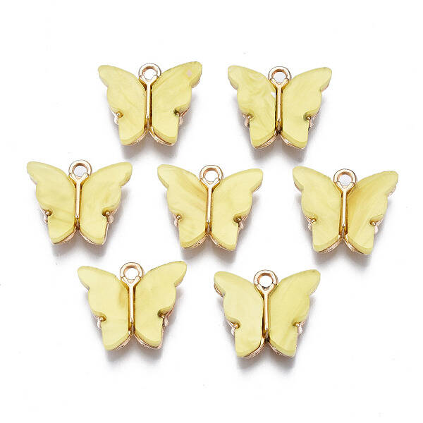 Alloy Acrylic Pendants