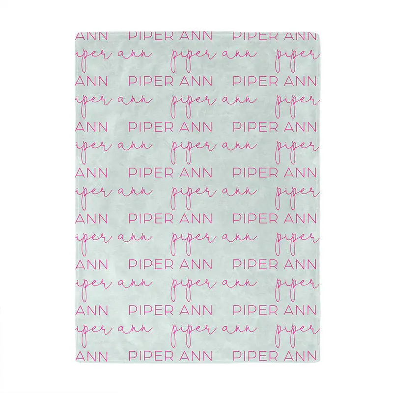 Personalized Designed Name Soft Blanket For Souvenir - Aperturee