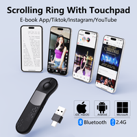Remote control Bluetooth+2.4G Rechargeable Handheld Scrolling Air Laser Mouse with Touchpad for Tik_tok , Instagram ,YouTu...