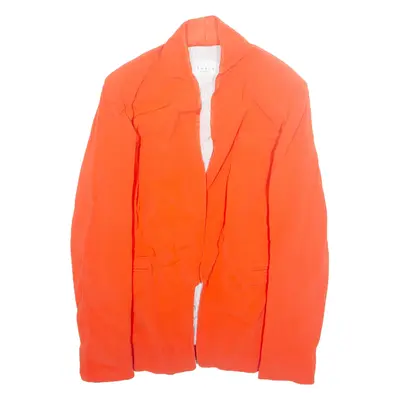 SANDRO Womens Blazer Jacket Orange Viscose M