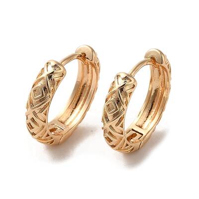 Brass Hoop Earrings