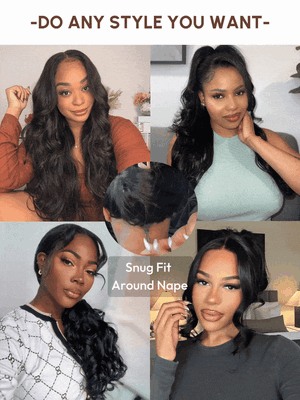 13x4 Pre-Everything™ Transparent Lace Front 3D Body Wave Wig Real Ear To Ear 150% Density
