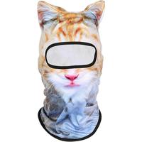 3D Cat Ski Mask Balaclava with Ears - Cat Shiesty Face Cover for Skiing, Music Festivals, Cycling, Halloween Parties