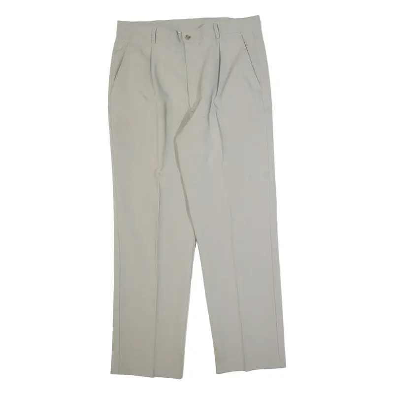 FARAH Chino Mens Trousers Grey Regular Straight W34 L28