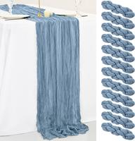 1 6 10 24 PCS 10 FT Cheesecloth Table Runner 20 x 120 inch Boho Gauze Cheese Cloth Table Runner Vintage Rustic Romantic Sheer...
