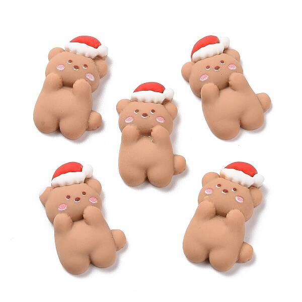 Christmas Theme Opaque Resin Cabochons
