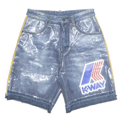 DSQUARED2 X K-WAY Mens Denim Shorts Blue S W29