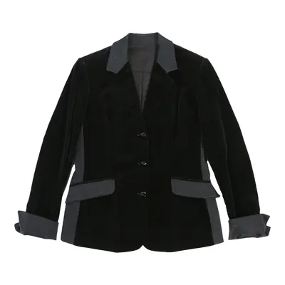 Roccobarocco Blazer - Medium Black Cotton Blend | Size: medium