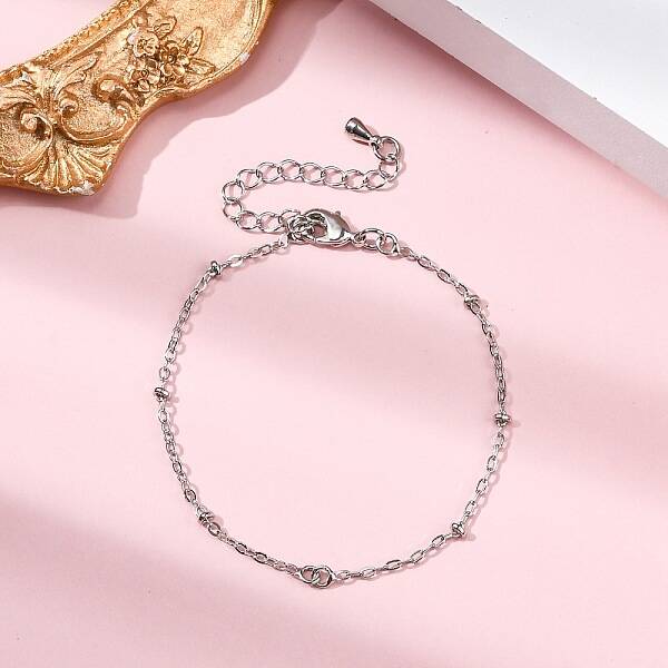 Brass Cable Chain Bracelets for Women