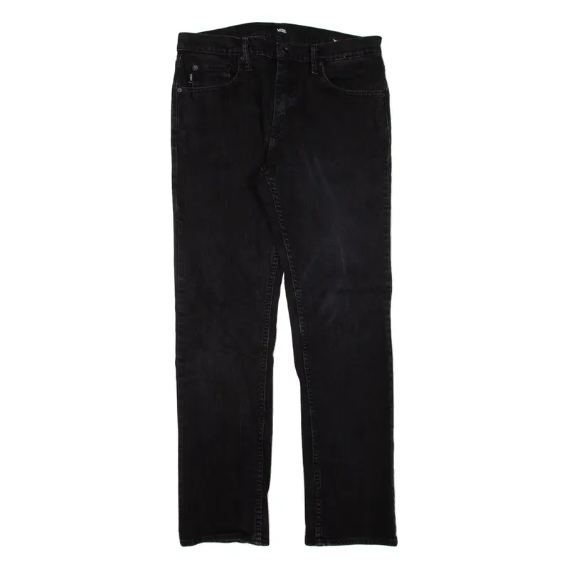 VANS Mens Jeans Black Slim Straight W32 L30