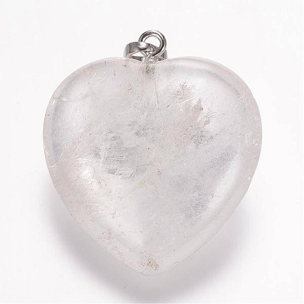 Natural Quartz Crystal Pendants