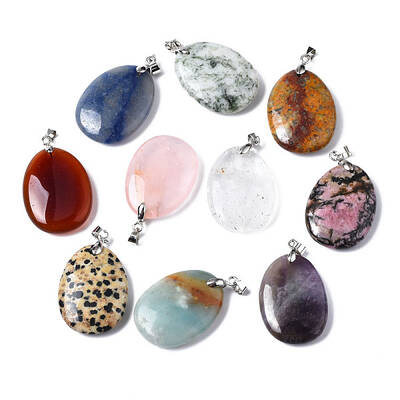 Natural Mixed Stone Pendants