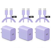 iPhone 16 15 Charger Fast Charging 10Ft - 2 Pack 20W USB C Wall Charger Block and Type C to C Cable Compatible with iPhone 16...
