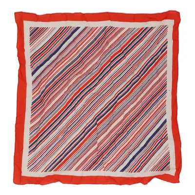 Unbranded Striped Scarf - No Size Red Polyester