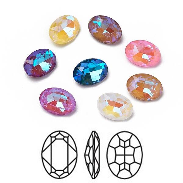 Glass Rhinestone Cabochons