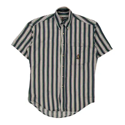 Chaps Ralph Lauren Striped Short Sleeve Shirt - Small Multicoloured Cotton Blend