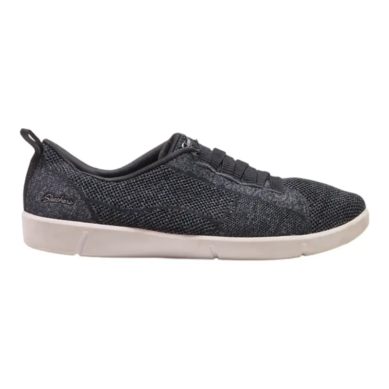 SKECHERS Sneaker Trainers Black Synthetic Womens UK 7