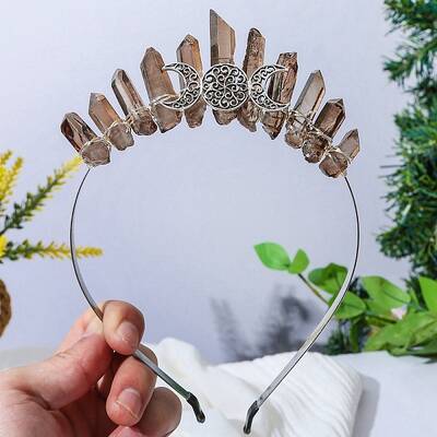 Raw Natural Quartz Hair Bands