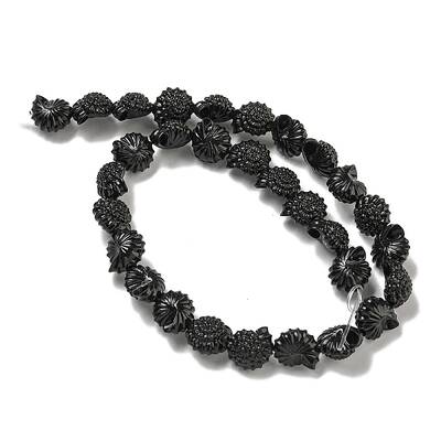 Synthetic Coral Carved Beads Strands