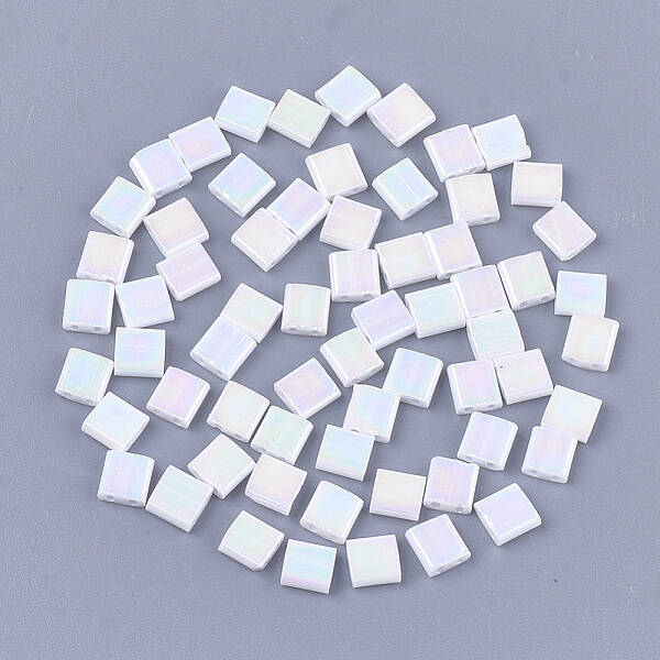 2-Hole Opaque Glass Seed Beads