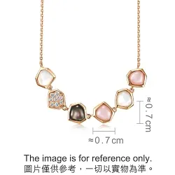 'Harmony' 18K Rose Gold Mother of Pearl Necklace