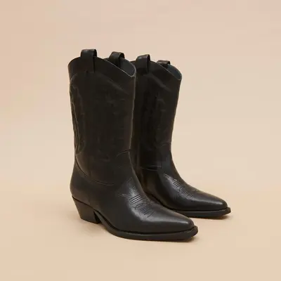264- Donatella Cuir Noir | Color: NOIR | Size: 41