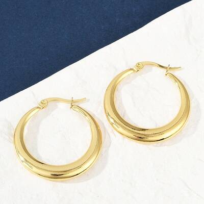 304 Stainless Steel Hoop Earrings for Women