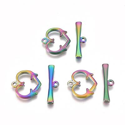 Ion Plating(IP) 304 Stainless Steel Toggle Clasps