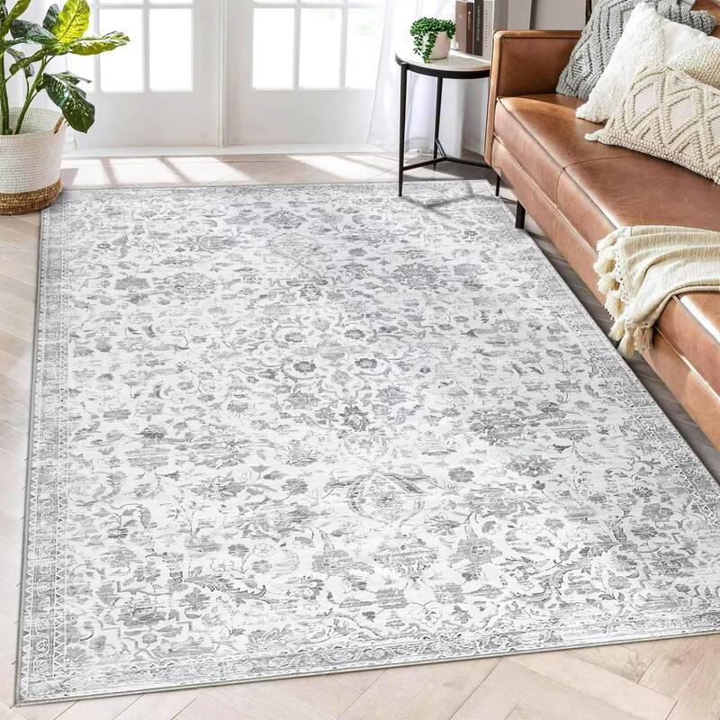 Garvee Large Rug 6x9 Washable Ultra Soft Rugs Non Slip Low Pile Carpet Large Living Room Rug for Farmhouse Nursery Bedroom Of...