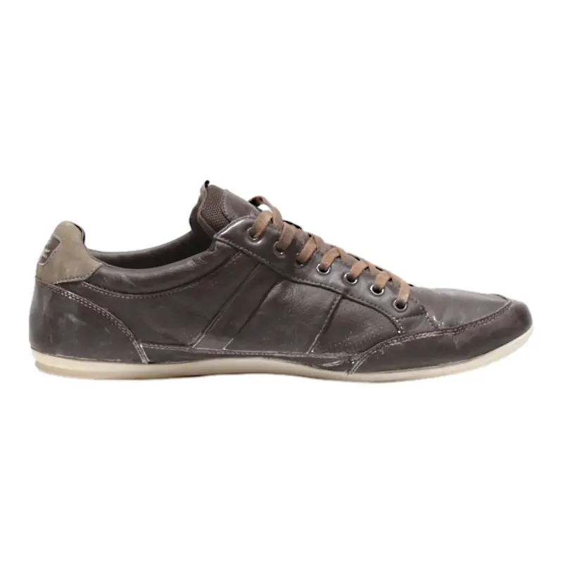 LACOSTE Sneaker Trainers Brown Leather Mens UK 11