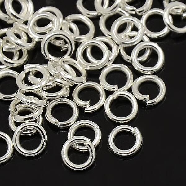 Silver Color Plated Brass Jump Rings