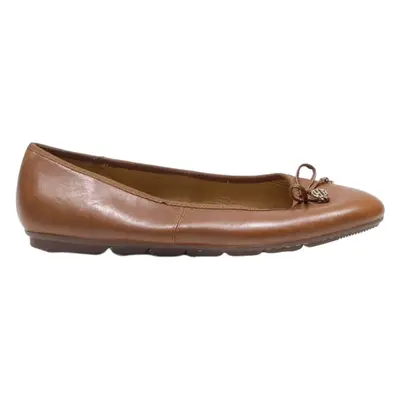 HUSH PUPPIES Ballet Shoes Brown Leather Womens UK 8