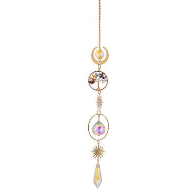 Glass Cone Hanging Suncatcher Prism Ornament