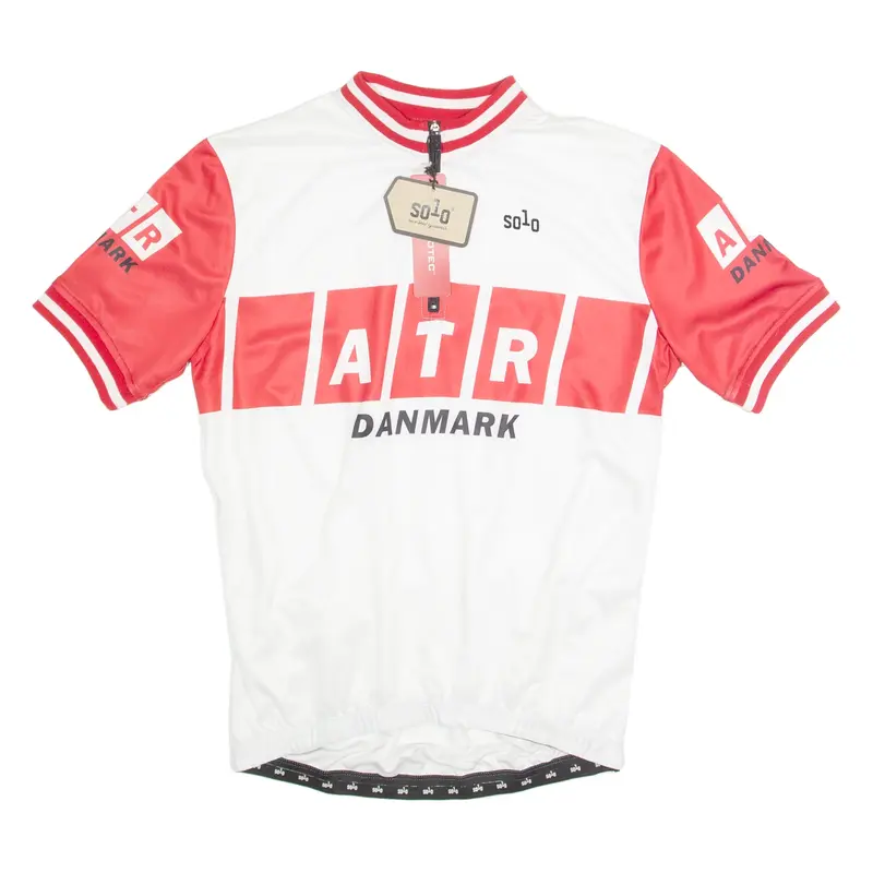 SOLO Cycling Mens Jersey White 1/4 Zip M