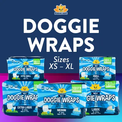 Bodhi Dog Disposable Male Dog Diapers | Super Absorbent, Leak-Proof & Adjustable Wraps | Moisture Control & Wetness Indicator...
