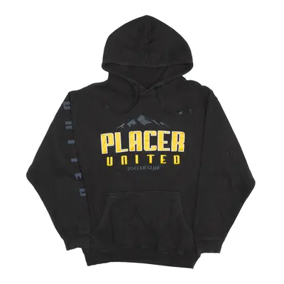 PLACER UNITED SOCCER CLUB USA Hoodie Black Pullover Mens M