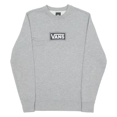 VANS Mens Sweatshirt Grey Crew Neck XS