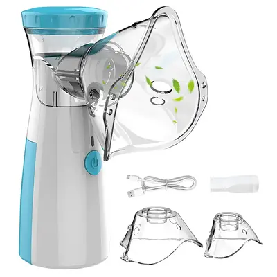 Portable Handheld Nebulizer,Handheld Nebulizer for Adults and Kids, Mesh Spacer Electric Atomizer Nebulizer for Breathing Pro...