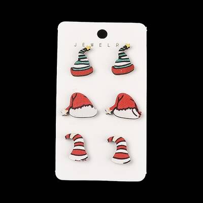 Christmas Theme Stud Earrings Set