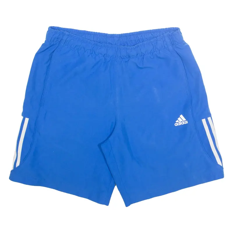 ADIDAS Mesh Lined Mens Sports Shorts Blue L W38