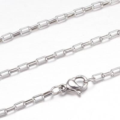 Non-Tarnish 304 Stainless Steel Box Chain Necklaces