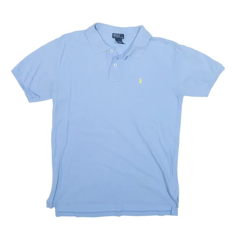 POLO RALPH LAUREN Polo Shirt Blue Short Sleeve Boys L