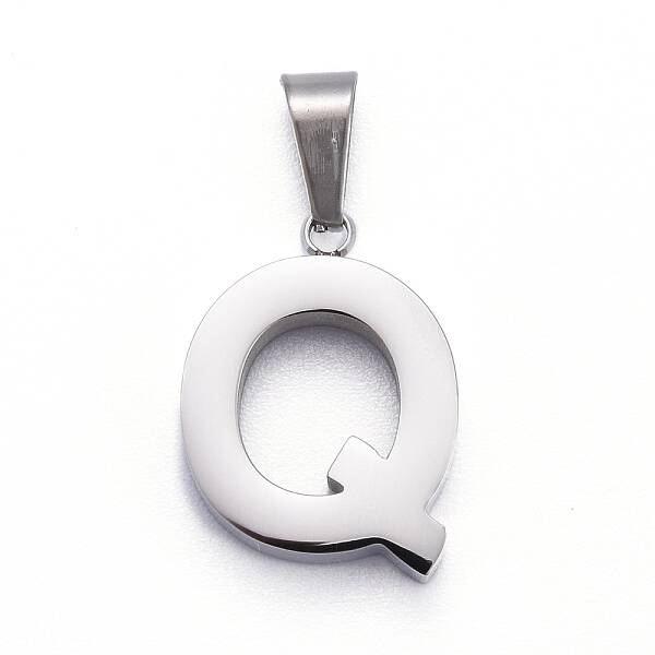 Non-Tarnish 304 Stainless Steel Letter Pendants